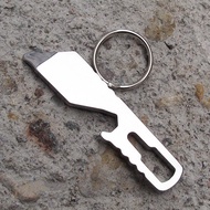 Stainless Steel Keychain Keychain Pendant Portable Tool Bottle Opener Screwdriver EDC Tool