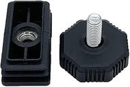 Flyshop 4 Sets M8 Threaded Adjustable Height Furniture Leveler 16 mm to 25 mm, Plastic Chair Levelin
