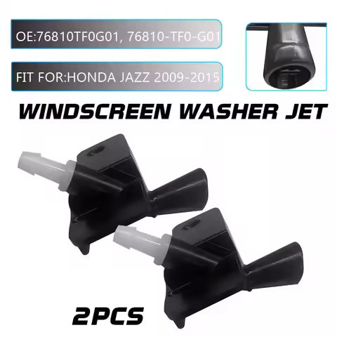 2Pcs Front Windscreen Washer Nozzle Jet 76810-TF0-G01 For Honda GE8 Jazz Fit 2008-2013 Hood Windscre