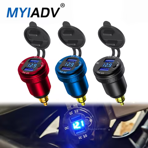 Motorcycle Charger Power Adapter with Switch For BMW R1300GS R1200GS R1250GS F850GS F800GS QC 3.0 US