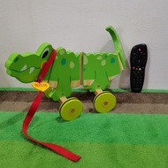 Wooden pull along Allie