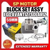 YAMAHA EGO AVANTIZ / SOLARIZ RACING BLOCK SET ASSY 59MM AVANTIZ SOLARIZ BLOK PISTON PIN RING 59MM ES