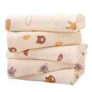 2pcs Newborn Bath Towel, Double-Layer Gauze Swaddling Towel, Thin Style For Summer, Sun-Shading Blan