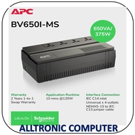 [Get FREE Adaptor] APC BV650I-MS Back-UPS BV 650VA, 375W , AVR, Universal Outlet, 230V /2YRS Warrant