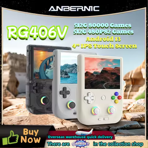 ANBERNIC RG 406V Handheld Game Console 4"IPS Multi-touch Screen Android 13 RG406V Retro Video Games 