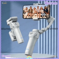 WARREEN 3-Axis Selfie Tripod, with Fill Light Foldable Handheld Gimbal Stabilizer, AI Face Tracking 