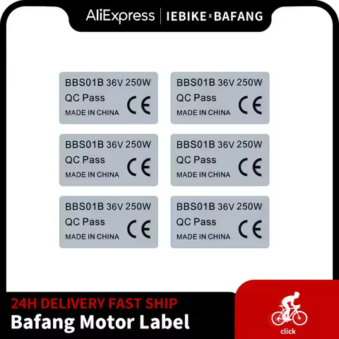 Bafang Motor Label 6PCS Sticker For BAFANG Mid Drive Motor Accessories 36V 250W 350W 500W 48V 750W 5