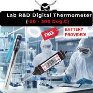 Lab R&D Thermometer FREE BATTERY Digital Thermometer Instant Read Refrigeration Heating Industrial P