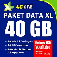 perdana/PAKET DATA INTERNET XL, KUOTA XL XTRA COMBO XL 40GB
