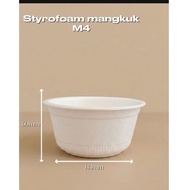 Styrofoam bowl M-4 contains 100 pcs