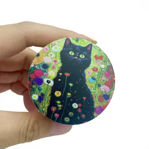 Green Eyes Cat Metal Herb Grinder 2inch/50mm
