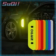 SUQI Reflective Car Sticker Car Decoration Reflective Tape Warning Mark Bumper Sticker