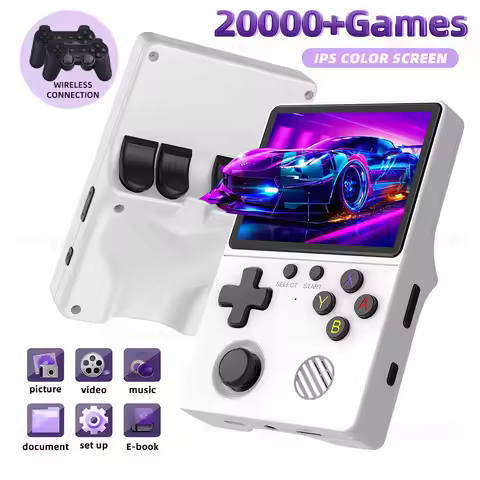 GB350 Handheld Game Player Built-in 20000+ Games Linux System 3.5Inch IPS Screen Portable Retro Vide