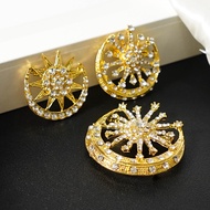 Dokoh Songkok Kerongsang Bulan Bintang Sabit Pin Pengantin Tanjak Melayu Muslimin Brooch For Nikah T