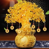 Citrine Money Tree Fortune Tree Ornaments Crystal Ornaments Lucky Tree Crystal Tree Lucky Ornaments 