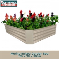 Bunnings/Home Store Merino & Galvanised Raised Garden Bed Flowers Vegetable Plant Decoration Planter
