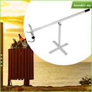 [LovoskibcMY] Manual Trash Compactor Touchless Trash Bin Compactor for 120-660L Wheel Bins Outdoor D