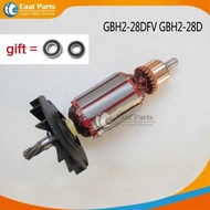 Ac220v-240V 56 7Teeth Drive Shaft Electric Mer Armature Rotor For Bosch Gbh2-28 Gbh2-28Dfv Gbh2-2