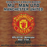 Epl-013-A Patch MANCHESTER UNITED Emblem embroidered jersey logo mu man uthd - defult color multicol