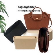 Felt Bag Organizer For Longchamp Epure XS L Shaper Insert Anti-Stain Liner protector