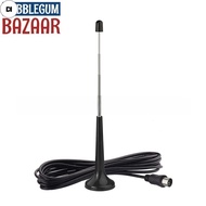 DI  FM DAB TV Radio Antenna Magnetic Base 3-meter Cable High Gain 9dbi Telescopic