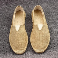 【Innovative】 Summer Vintage Kungfu Shoes Linen Straw Shoes Chinese Traditional Shoes Wushu Tai Chi O
