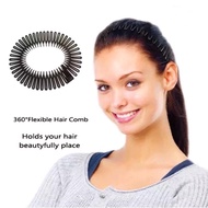 Unisex Flexible hair comb stretchable headband bihon