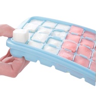 (acc ptk) 24 square and 36 square ice Cube molds / Ice Cube Molds + Lid 24 & 36 Brown Elastic Silico
