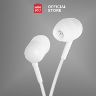 MINISO Headset Earphone Kabel dengan Mic microphone Earbuds in Ear Headphone Noise Cancelling Awet Universal  Stereo Jawab Akhiri Panggilan Musik Hp Laptop PC Original Bass Gaming Wanita Pria Simple Masuk Telinga Android Warna