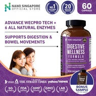 Digestive Enzyme [ 6 All Natural Digestive Enzyme with Probiotic ] - Gut Wellness, Digestion, Detox,