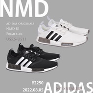 adidas originals NMD R1 Primeblue จัดส่งฟรีทั่วทั้งไซต์ สินค้าถ่ายจากงานจริง ของแท้100% รองเท้าผ้าใบ รองเท้า รองเท้าวิ่ง Black 37.5