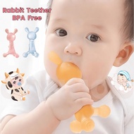 Rabbit Teether/ Cute Baby Teether Toy/ Bpa Free/ Baby Teether/ Silicone Baby Teething Toy/ Children 