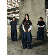 RAW DENIM BAGGY BLACK PURPLE KAREEM MOODDAY PROJECT