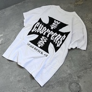 Erd West Coast Chopper Retro Motorcycle Short Sleeve Printed Pure Cotton All-Match T-Shirt