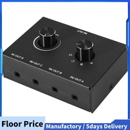 4 Port Audio Switch, 3.5mm Audio Switcher, Stereo AUX Audio , 4 Input 1Output/1Input 4 Output Audio 