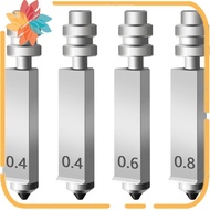 4PK 0.4MM 0.4MM 0.6MM 0.8MM Nozzle for  X Hotend Nozzle Hardened Steel Quick Swap Integrated Nozzle 