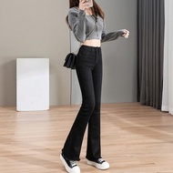 New ladies high waist flared jeans High Waist Murah Muslimah Palazo Bootcut Pants Black Pants Office