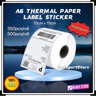 350pcs Roll Thermal Sticker A6 Paper Roll Airway Bill Sticker Thermal Label AWB Consignment Note 订单打印纸