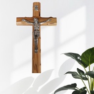 天主教木製壁掛十字架 耶穌受難像 16631之花邊系列