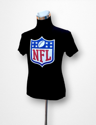[BAJU GU] NFL Original T-Shirt Size S Made in Japan Black with NFL Logo