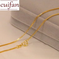 916 Gold Necklace Pawnable for Women Chain Pattern Snake Bone Chain Box Necklace Fashionable Simple Choker Couple Necklace 100% Original Jewellery