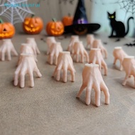 Auspiciousrui 8/15/36Pcs Fun Halloween Horror Mini Plastic Hands Ornament Realistic White Faux Limbs