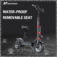 [Local Warranty 1 year] MONSPRIN Q20 Electric Scooter for adult scooter electric motor skuter elektrik Motor 500W/1000W ebike Speed 55KM/H Travel Distance 40-150KM Waterproof IP54 12 inch tubeless tire basikal elektrik sealup e bike escooter电动车自行车