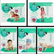 Promo Tesco Fred Flo Diapers (Tape) Size S M L XL XXL (NEW PACKAGING NAME CUTE CARE)
