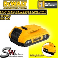 DeWalt 20V MAX 2.0Ah Battery DCB183 DCB 183 1x / 2x Battery