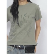 Codibook|Korea EEZEE Printed Short Sleeve T-Shirt TS022 Top Women's Clothing