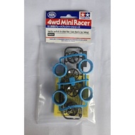 TAMIYA 95654 Small Dia. Low-Profile & Black Plated 5-Spoke Wheel Set (Asia Challenge)