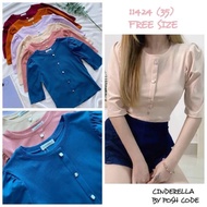 brand CINDERELLA by POSH CODE puffy sleeve cotton top - free size