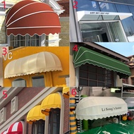 Outdoor Household New Canopy Trapezoidal Shed Decorative Shed Semicircle Shed Fixed Folding Watermel