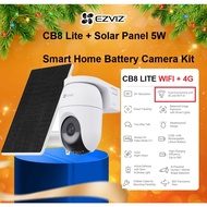 Ezviz CB8 Lite 4G Kit 4MP 2K Battery Powered Pan & Tilt Wi-Fi Weatherproof WiFi Security CCTV Camera